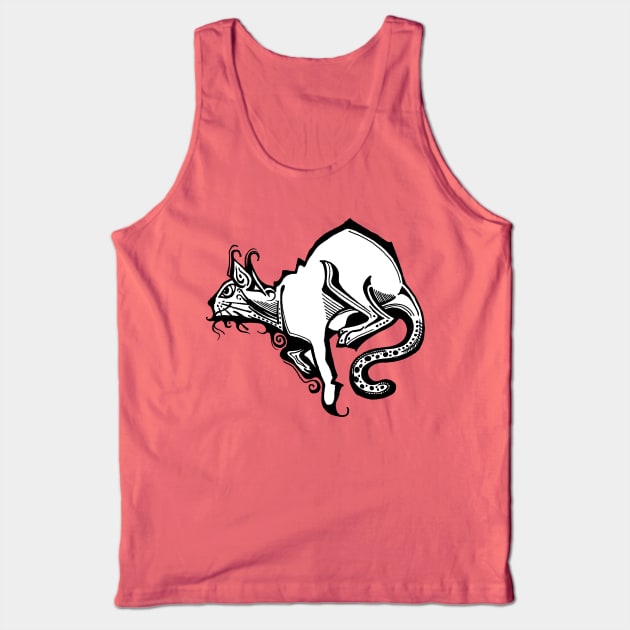 Cat Tank Top by Dek'Art Store